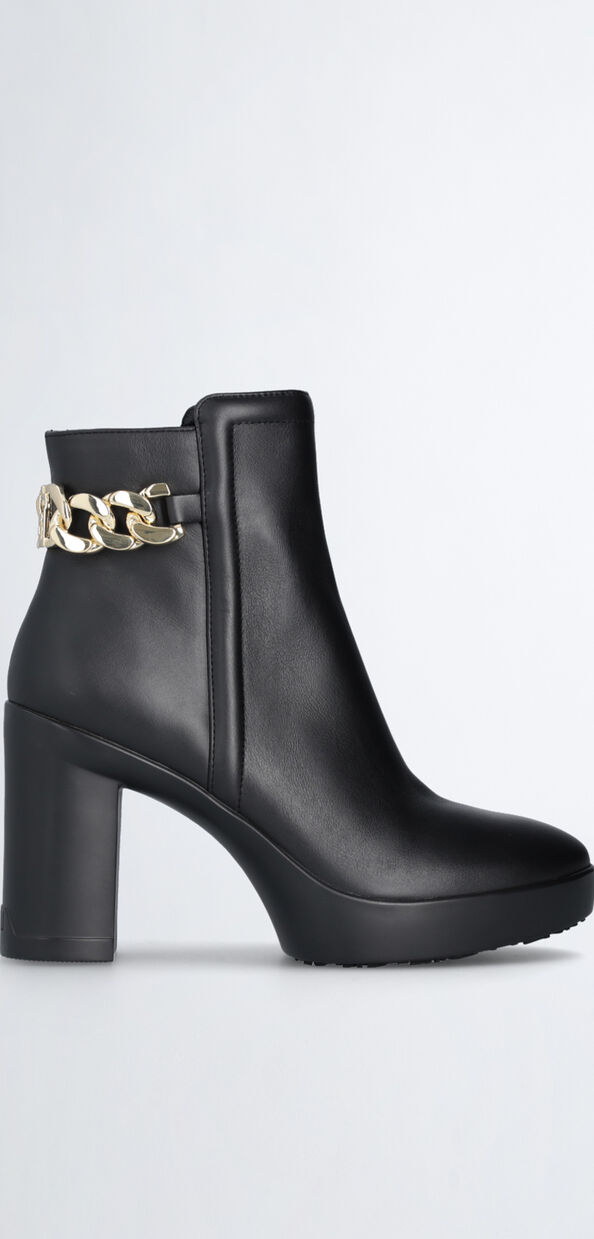 Liu Jo Stivaletti in pelle con catena logo